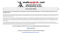 Desktop Screenshot of malespank.net